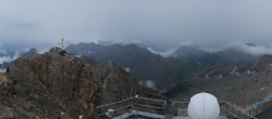 Archiv Foto Webcam Zugspitze: Panoramablick vom Gipfel 13:00