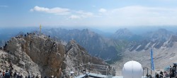 Archiv Foto Webcam Zugspitze: Panoramablick vom Gipfel 11:00