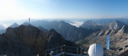 Archiv Foto Webcam Zugspitze: Panoramablick vom Gipfel 06:00