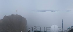 Archiv Foto Webcam Zugspitze: Panoramablick vom Gipfel 07:00