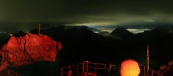 Archiv Foto Webcam Zugspitze: Panoramablick vom Gipfel 01:00