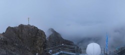 Archiv Foto Webcam Zugspitze: Panoramablick vom Gipfel 05:00
