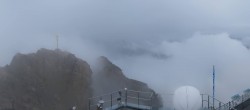 Archiv Foto Webcam Zugspitze: Panoramablick vom Gipfel 07:00