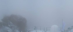 Archiv Foto Webcam Zugspitze: Panoramablick vom Gipfel 09:00