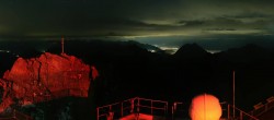 Archiv Foto Webcam Zugspitze: Panoramablick vom Gipfel 01:00