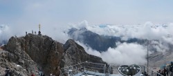 Archiv Foto Webcam Zugspitze: Panoramablick vom Gipfel 11:00