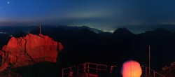 Archiv Foto Webcam Zugspitze: Panoramablick vom Gipfel 03:00