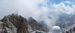 Archiv Foto Webcam Zugspitze: Panoramablick vom Gipfel 11:00