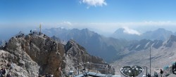 Archiv Foto Webcam Zugspitze: Panoramablick vom Gipfel 11:00