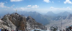 Archiv Foto Webcam Zugspitze: Panoramablick vom Gipfel 11:00