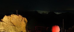 Archiv Foto Webcam Zugspitze: Panoramablick vom Gipfel 23:00