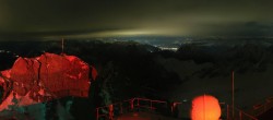 Archiv Foto Webcam Zugspitze: Panoramablick vom Gipfel 23:00