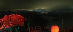 Archiv Foto Webcam Zugspitze: Panoramablick vom Gipfel 01:00