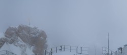 Archiv Foto Webcam Zugspitze: Panoramablick vom Gipfel 13:00
