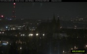 Archived image Webcam View of Prague Castle and St. Vitus Cathedral 01:00