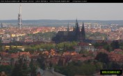 Archived image Webcam View of Prague Castle and St. Vitus Cathedral 13:00