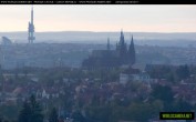 Archived image Webcam View of Prague Castle and St. Vitus Cathedral 05:00
