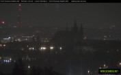 Archived image Webcam View of Prague Castle and St. Vitus Cathedral 23:00