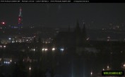 Archived image Webcam View of Prague Castle and St. Vitus Cathedral 23:00