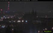 Archived image Webcam View of Prague Castle and St. Vitus Cathedral 03:00