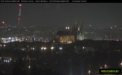 Archived image Webcam View of Prague Castle and St. Vitus Cathedral 17:00