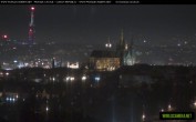 Archived image Webcam View of Prague Castle and St. Vitus Cathedral 19:00