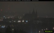 Archived image Webcam View of Prague Castle and St. Vitus Cathedral 23:00