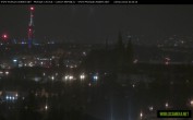 Archived image Webcam View of Prague Castle and St. Vitus Cathedral 23:00