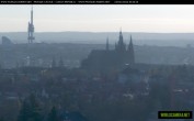 Archived image Webcam View of Prague Castle and St. Vitus Cathedral 07:00