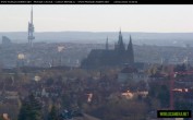 Archived image Webcam View of Prague Castle and St. Vitus Cathedral 09:00