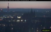 Archived image Webcam View of Prague Castle and St. Vitus Cathedral 06:00