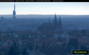 Archived image Webcam View of Prague Castle and St. Vitus Cathedral 07:00