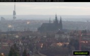 Archived image Webcam View of Prague Castle and St. Vitus Cathedral 09:00