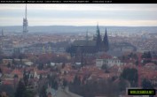 Archived image Webcam View of Prague Castle and St. Vitus Cathedral 13:00