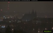 Archived image Webcam View of Prague Castle and St. Vitus Cathedral 01:00