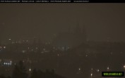 Archived image Webcam View of Prague Castle and St. Vitus Cathedral 23:00