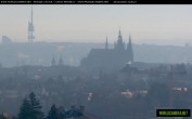 Archived image Webcam View of Prague Castle and St. Vitus Cathedral 09:00