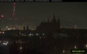 Archived image Webcam View of Prague Castle and St. Vitus Cathedral 23:00