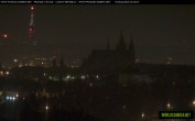 Archived image Webcam View of Prague Castle and St. Vitus Cathedral 01:00