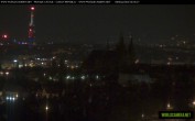 Archiv Foto Webcam Blick auf die Prager Burg mit Veitsdom 23:00