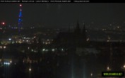 Archiv Foto Webcam Blick auf die Prager Burg mit Veitsdom 23:00