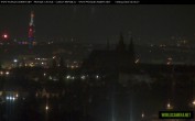 Archiv Foto Webcam Blick auf die Prager Burg mit Veitsdom 23:00