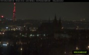Archived image Webcam View of Prague Castle and St. Vitus Cathedral 23:00