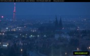 Archived image Webcam View of Prague Castle and St. Vitus Cathedral 03:00