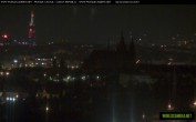 Archived image Webcam View of Prague Castle and St. Vitus Cathedral 01:00