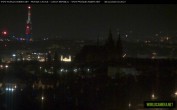 Archived image Webcam View of Prague Castle and St. Vitus Cathedral 01:00