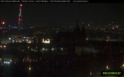 Archived image Webcam View of Prague Castle and St. Vitus Cathedral 23:00