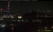 Archived image Webcam View of Prague Castle and St. Vitus Cathedral 01:00