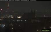 Archived image Webcam View of Prague Castle and St. Vitus Cathedral 23:00