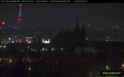 Archiv Foto Webcam Blick auf die Prager Burg mit Veitsdom 23:00